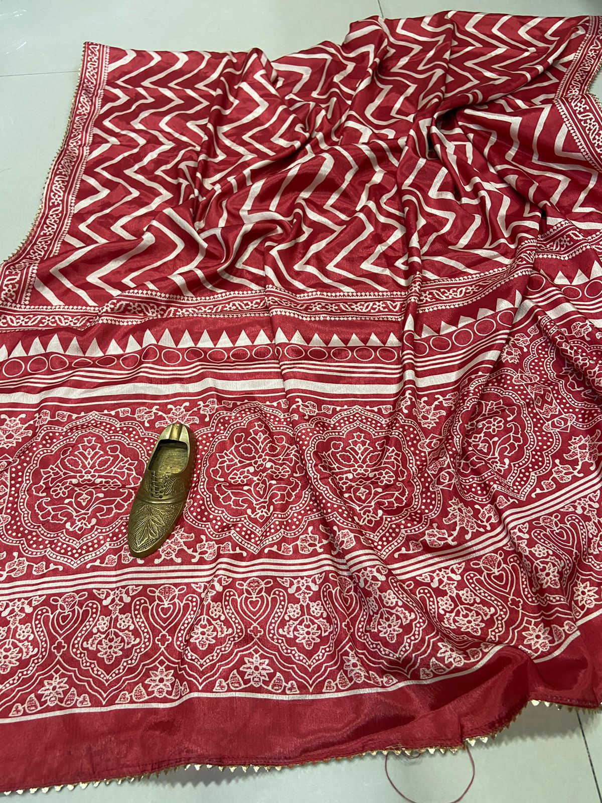Leheriya Musleena 1 Designer Fancy Wear Printed Dupatta Collection
